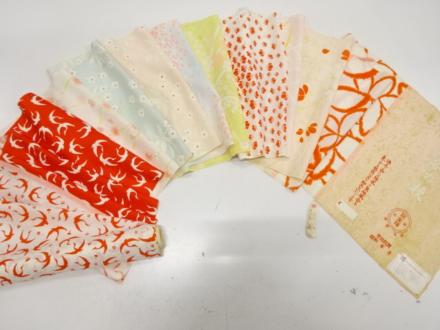 Japanese Kimono / Chirimen Kinsha Combined weave